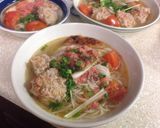 Hình bước làm 6 của món Bún riêu Nha Trang