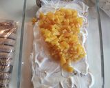 Foto del paso 2 de la receta: Postre de durazno, vainilla, crema y merengue