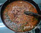 A picture of step 4 of Rajma Keema.