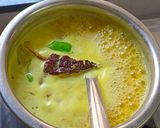 A picture of step 4 of Kacha moong dal(Bengali style).