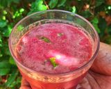A picture of step 4 of Beetroot Buttermilk.
