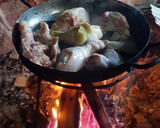 Foto del paso 3 de la receta: Pollo al disco (a leña)