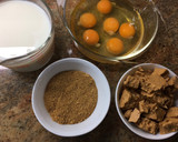 Foto del paso 3 de la receta: Flan de turrón con árboles de caramelo🎄