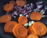Foto del paso 1 de la receta: Dip de pimiento🌶️, zanahoria🥕 y frijoles🌰🫘🥙