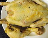 Hình bước làm 5 của món Cháo gà đậu xanh mời anh mời chị 😄