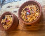 Une image de l'étape 10 de 🪹Crumble 🍎 pomme cannelle 🍏 🫐 myrtilles dessert fruité 🌴.