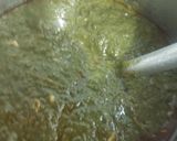 A picture of step 5 of Saag,makka ki roti.