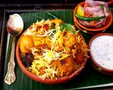A picture of step 7 of Veg dum Biryani in Pressure Cooker.