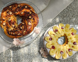 Foto del paso 24 de la receta: 👑🐪Rosca de Reyes rellena - 2 variantes: Nutella y Dulce de leche con nuez - Receta súper rendidora🐪👑