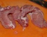 Pálcikás sertéshús kávés mogyorós szósszal recept fázis 1 fotója
