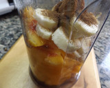 Foto del paso 1 de la receta: Postre de nectarinas y plátanos con avena y cacao