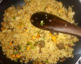 A picture of step 3 of Omelette rice 😋.