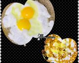 A picture of step 1 of Egg eyes for brunch meal.