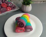 Foto langkah ke 9 dari resep Rainbow cake.