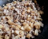 Hình bước làm 1 của món Thịt xay rang tóp mỡ
