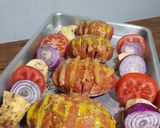 Foto del paso 3 de la receta: Papas rellenas con pollo y verduras 😋