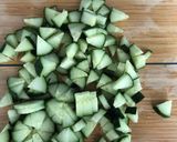 A picture of step 1 of Za’atar salad (can be vegan).