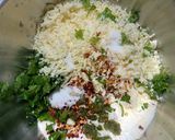 A picture of step 1 of Chilli Cheese Puri.