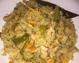 A picture of step 1 of Chicken fried rice.