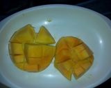 A picture of step 4 of Mango fruit cut# my mum's contest#.