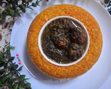 عکس مرحله 8 از دستور خورشت آلو اسفناج با گوشت قلقلی😋