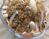 A picture of step 4 of Sattu panjiri.