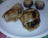 Foto del paso 4 de la receta Champiñones rellenos de muselina de all i oli con queso gratinado