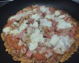 Foto del paso 6 de la receta: "Pizza"🍕de plátano🍌🥓🍗pintón🍕🧀🍅sin horno