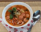 Gyors házias virslis krumplileves recept fázis 5 fotója