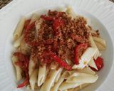 Foto del paso 15 de la receta Macarrones con anchoas, cherry y toque crujiente