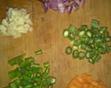 A picture of step 1 of Burnt garlic fried rice.