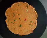 A picture of step 6 of Winter special Digestive Dhebri with leafy greens.