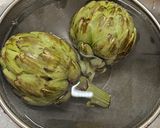 鹽焗朝鮮薊 Salt-Baked Artichokes的食譜步驟1照片