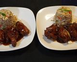 A picture of step 8 of Mongolian chicken wings.