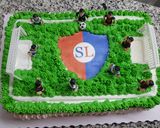Foto del paso 15 de la receta: Torta de cumple "Cancha de fútbol"