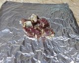 A picture of step 2 of Buttery Garlic Foil Pack.