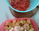 Foto langkah ke 2 dari resep Balado udang kentang.