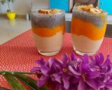 A picture of step 1 of Oats mango smoothie.