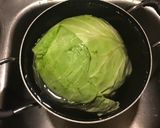 A picture of step 1 of California Farm Fresh 3 day Sauerkraut.