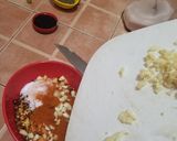 A picture of step 2 of Bhuni laal chatni.