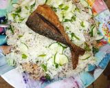 A picture of step 4 of Rice and beans.