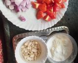 A picture of step 1 of Shahi Paneer.