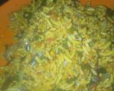 A picture of step 5 of Moringa jallof rice.