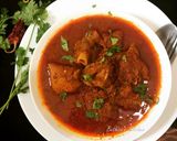 A picture of step 8 of Goan Mutton Recheado / Red Mutton Curry.