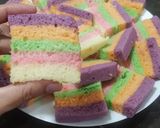 Foto langkah ke 8 dari resep Bolu kukus pelangi.