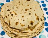A picture of step 3 of Quinoa flour soft roti.