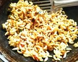 A picture of step 2 of Bhel Sandwich.