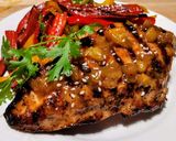 A picture of step 4 of Grilled Orange Sesame Chicken.