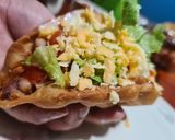A picture of step 11 of Taco bell special Beans Chalupa.