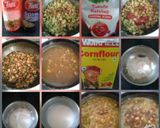 A picture of step 3 of Mushroom manchurian.